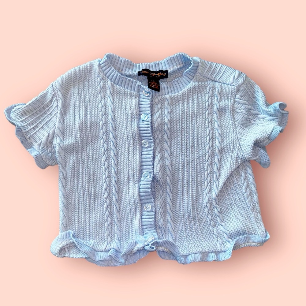 Coco & Shay ruffled crop top